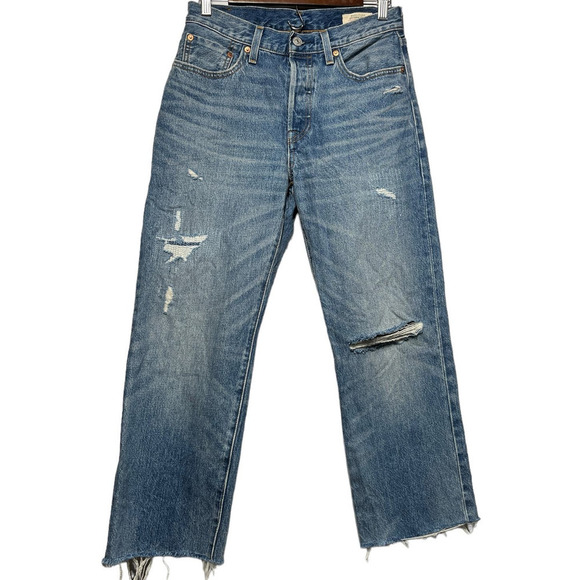 Women’s Levi’s Premium 501’ 90s Selvedge Straight Leg Jean / Size-W-26,L-30 - Picture 2 of 9